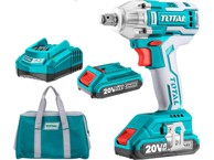 TOTAL Bežični udarni odvijač TIWLI2001 1/2" bez četkica 2x2000mAh